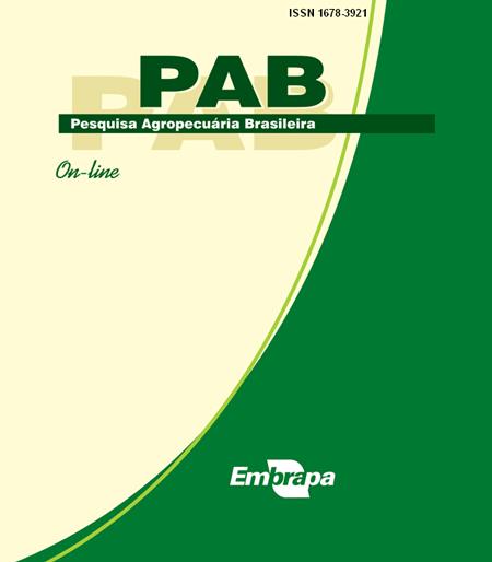 Imagem da capa do periódico Pesquisa Agropecuária Brasileira