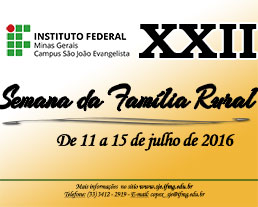 Banner da XXII Semana da Família Rural