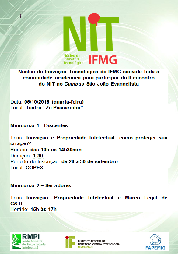 minicurso nit ifmg sje site