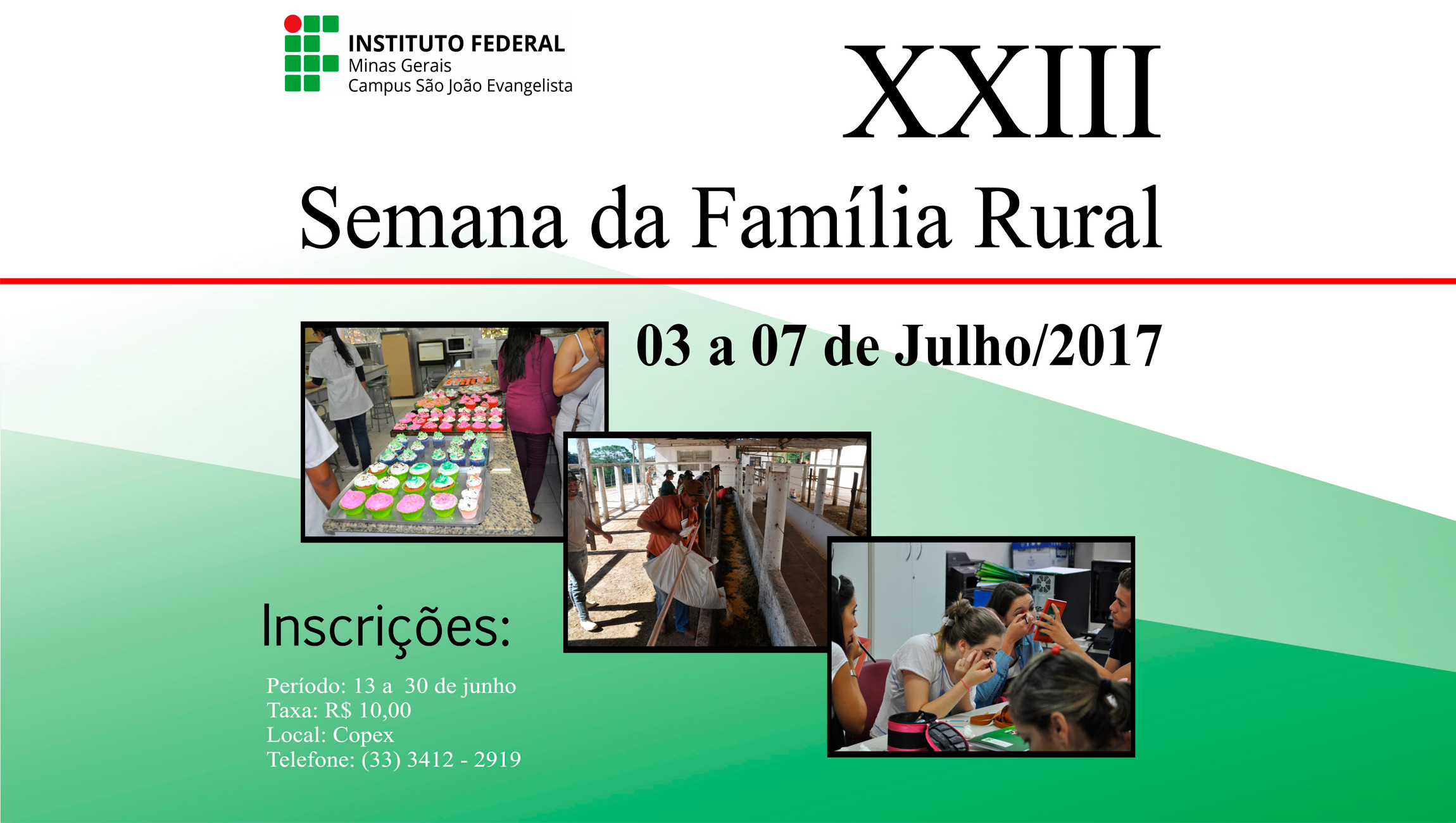 Banner da XXIII Semana da Família Rural