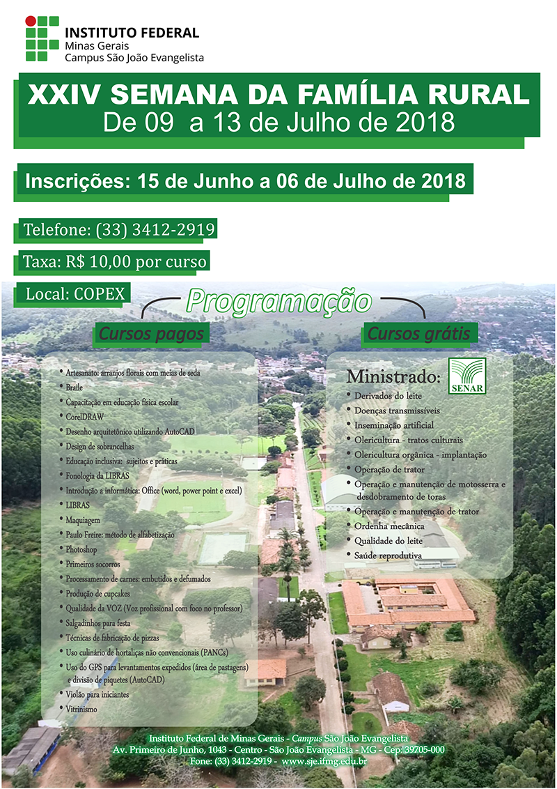 cartaz seman familia rural