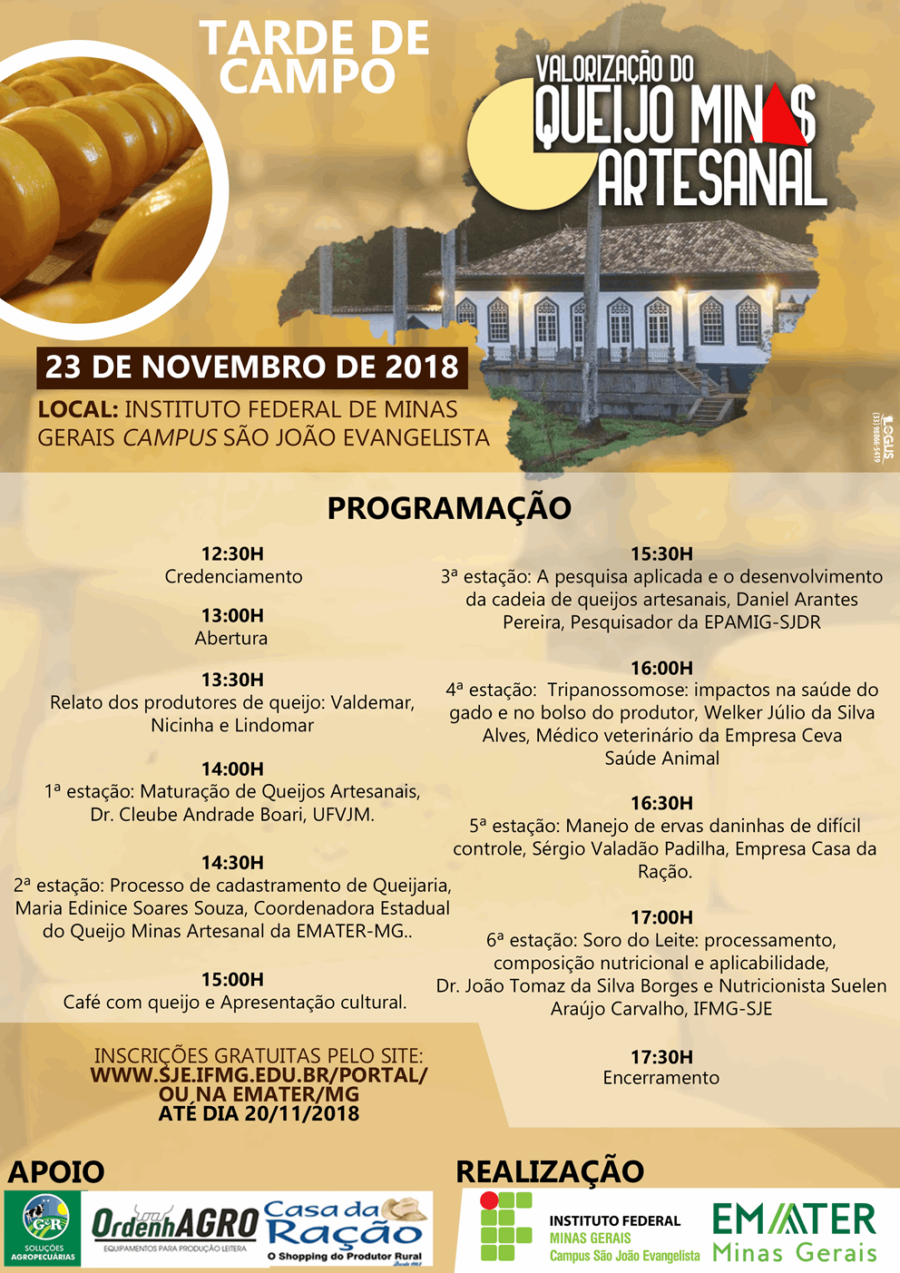 Programação - tarde de Campo - IFMG-SJE