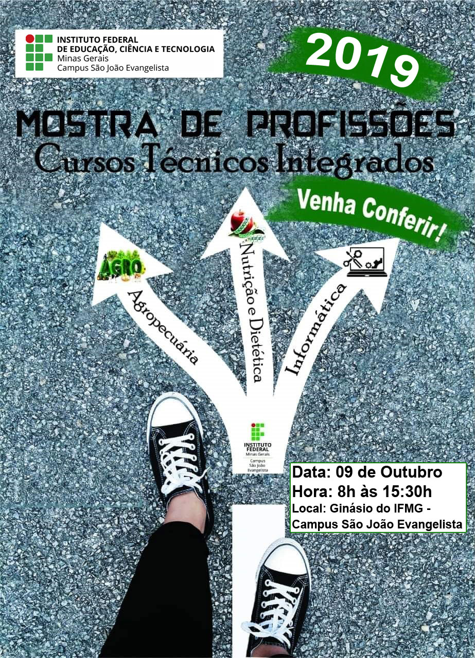 Cartaz Mostra de Profissões Técnico 2019
