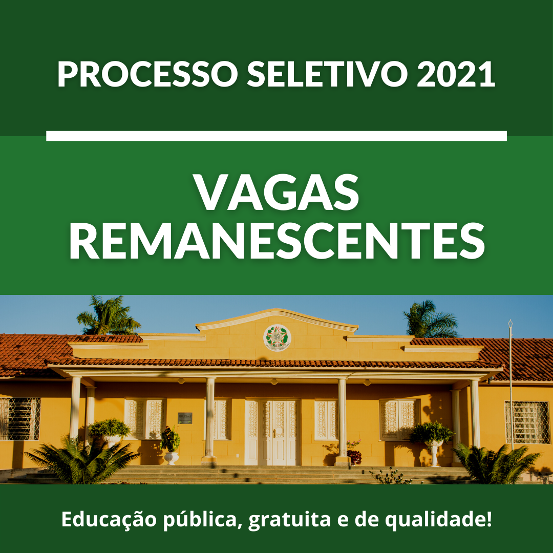 vagas remanescentes