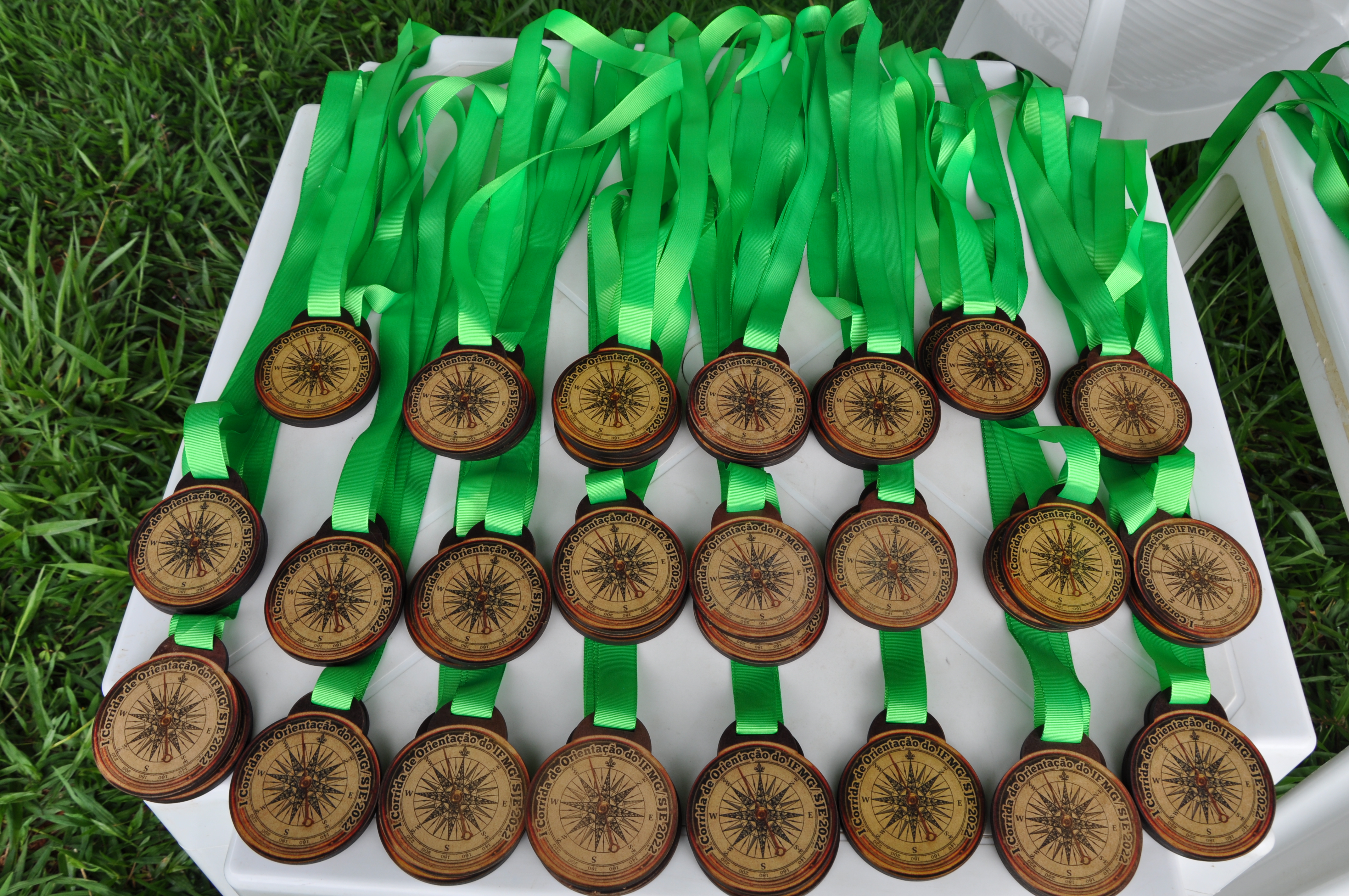 Medalhas da 1ª Corrida de Orientação do IFMG - Campus São João Evangelista